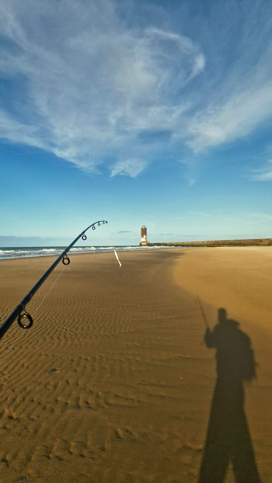 Vissen aan zee